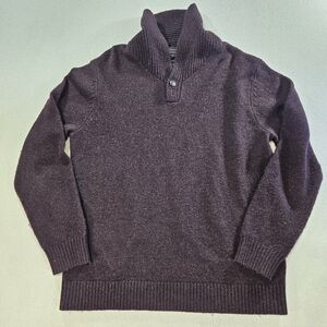 Pendleton Wool Shawl Collar Sweater Large Brown